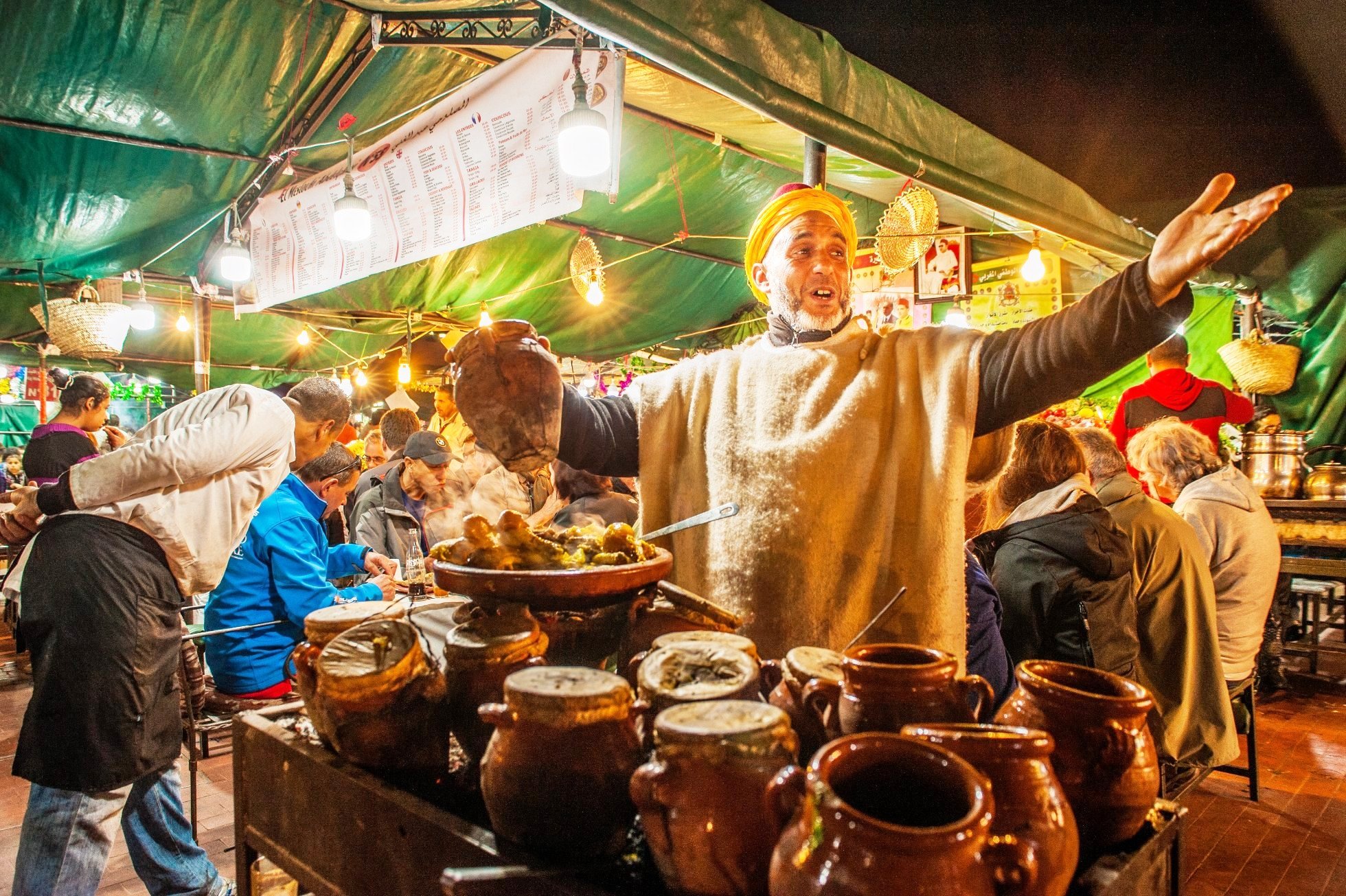 Morocco foodie tours in Marrakech to taste local Moroccan dishes & Cuisine
