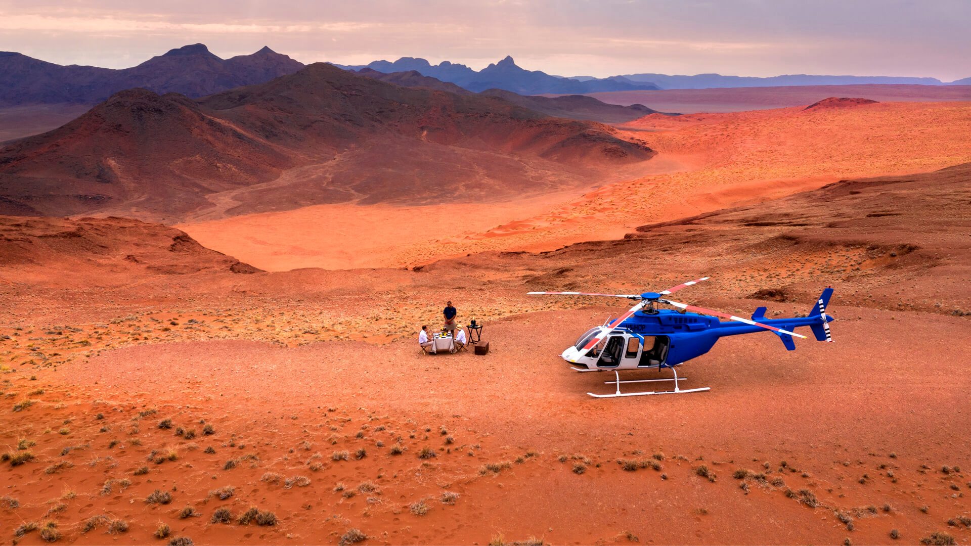 Morocco helicopter desert tour to Erg Chebbi dunes from Marrakech