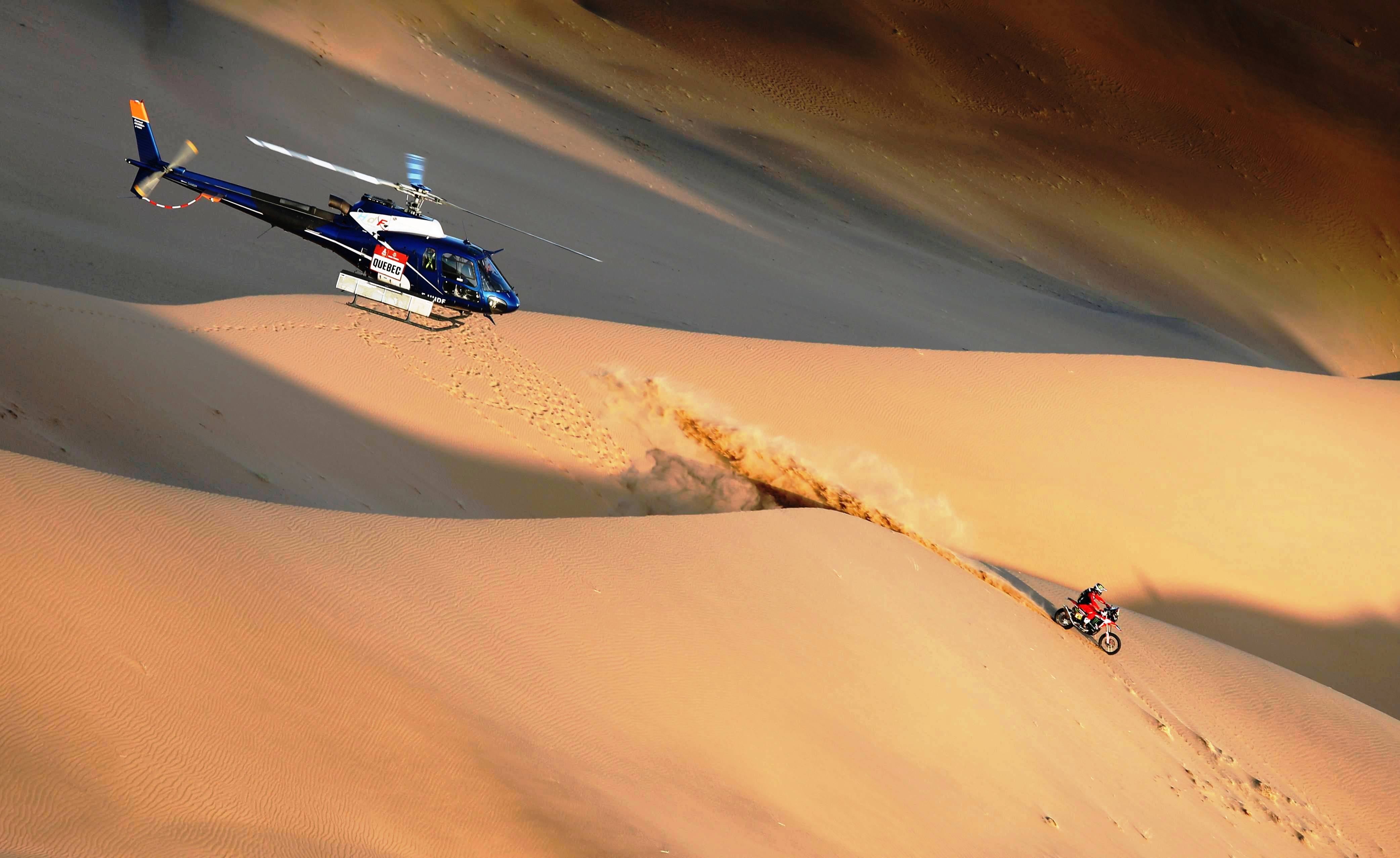 Morocco helicopter tour to Erg Chigaga dunes from Marrakesh