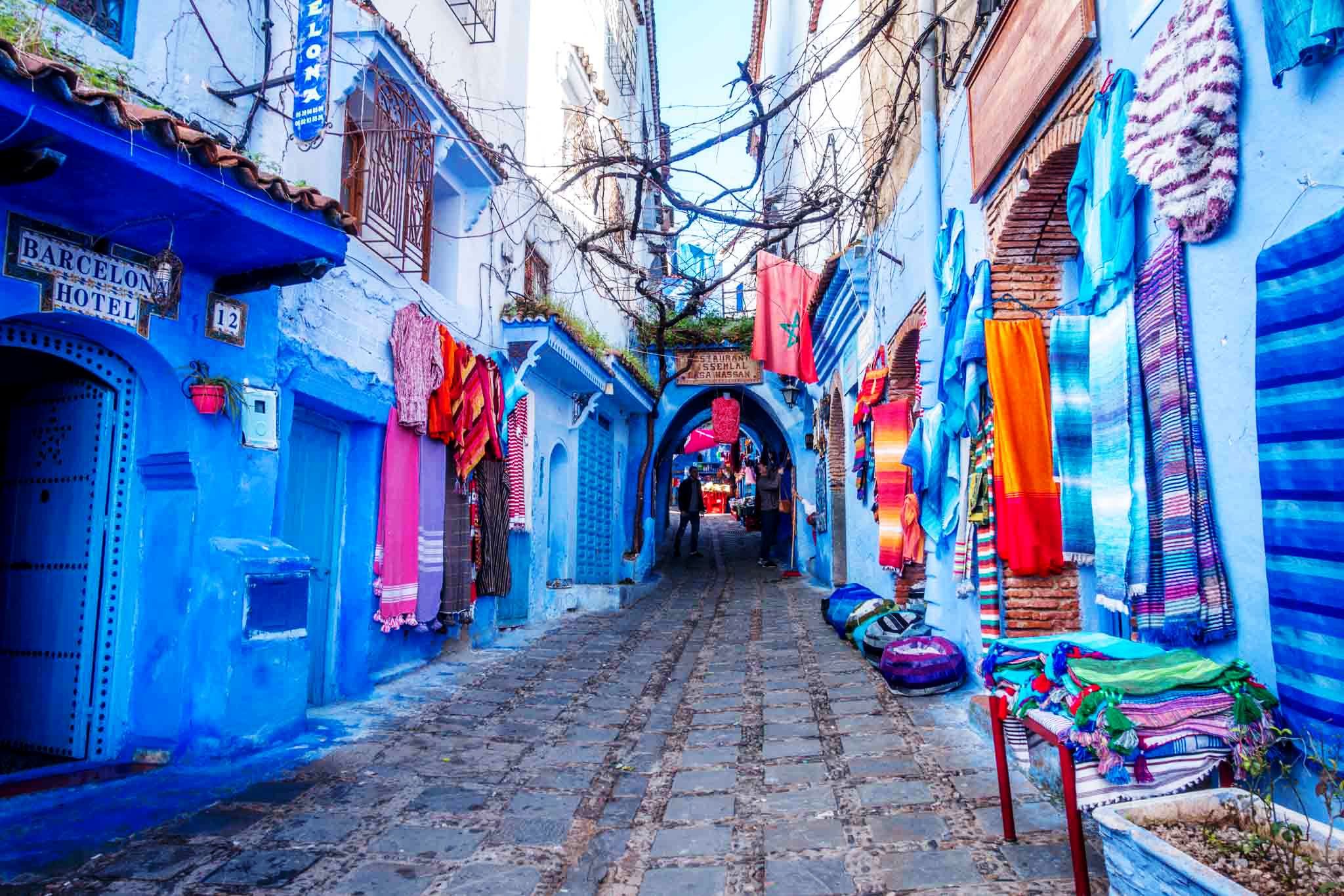 12 days Morocco New Year tour from Tangier to visit Morocco covering Chefchaouen, imperial cities and Sahara desert of Merzouga