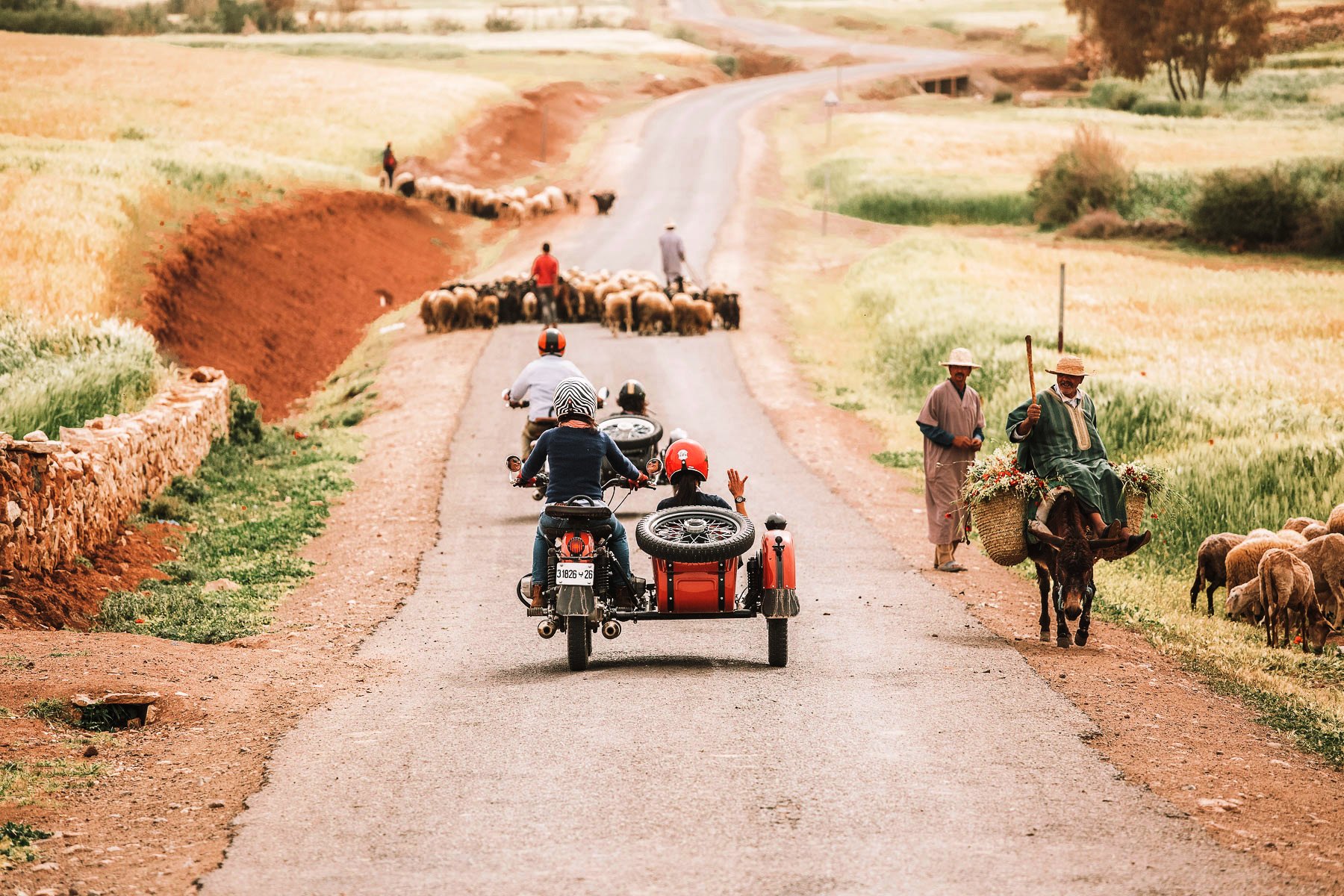Morocco sidecar tour from Marrakech to the Atlas Mountains and Berber villages