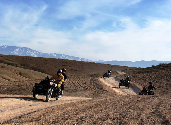 morocco sidecar ride tour to explore the desert of marrakech agafay